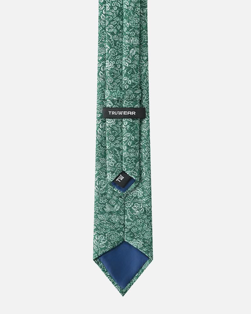 Immortal Floral Tie Green - Green