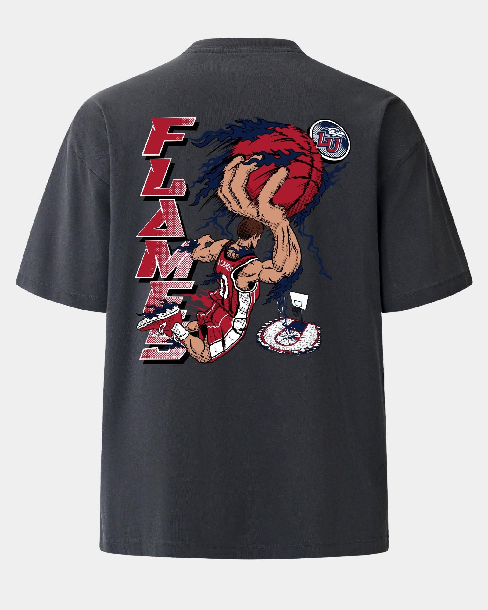 Liberty Slam Dunk Faze Heavyweight Tee Charcoal
