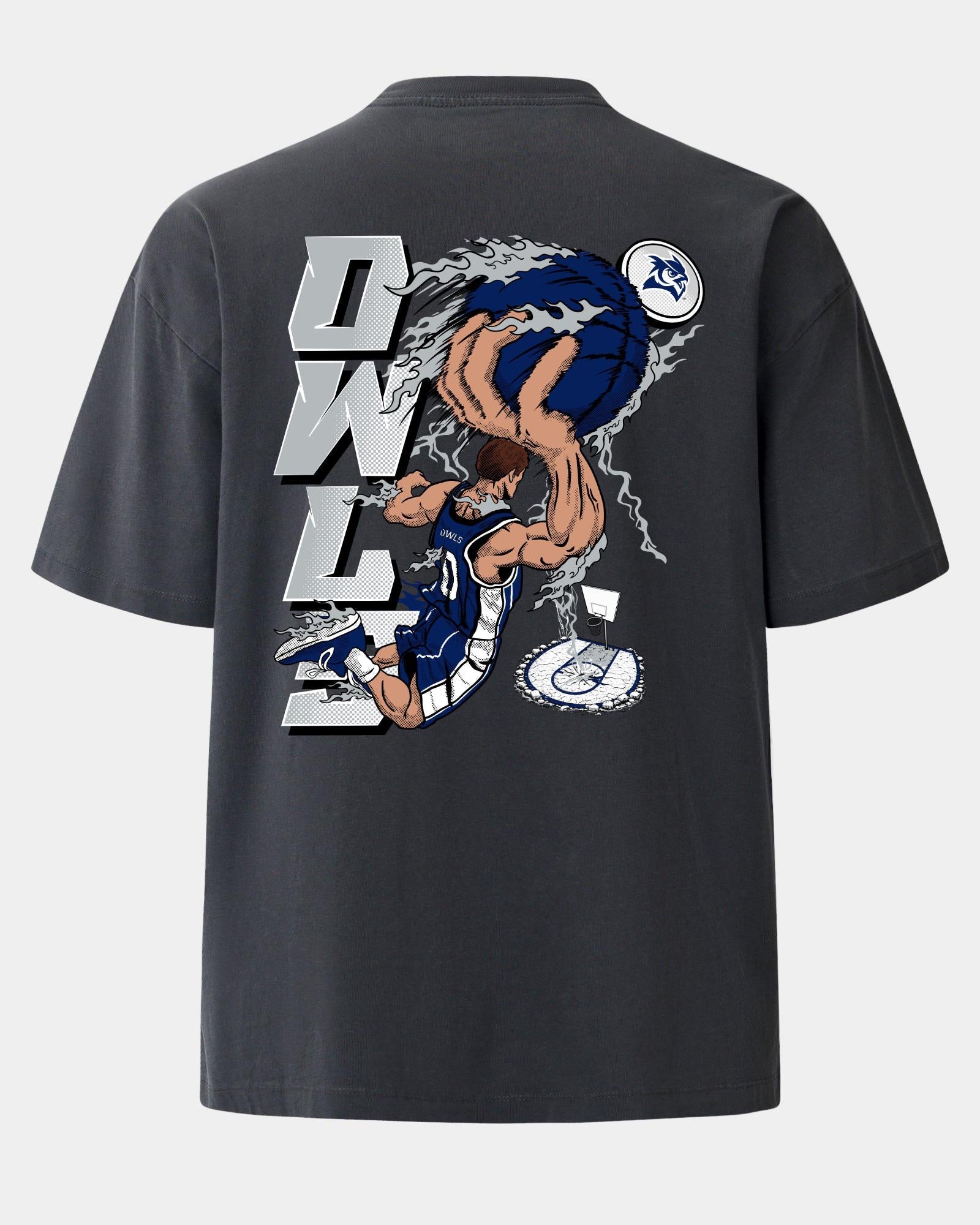 Rice Slam Dunk Faze Heavyweight Tee Charcoal
