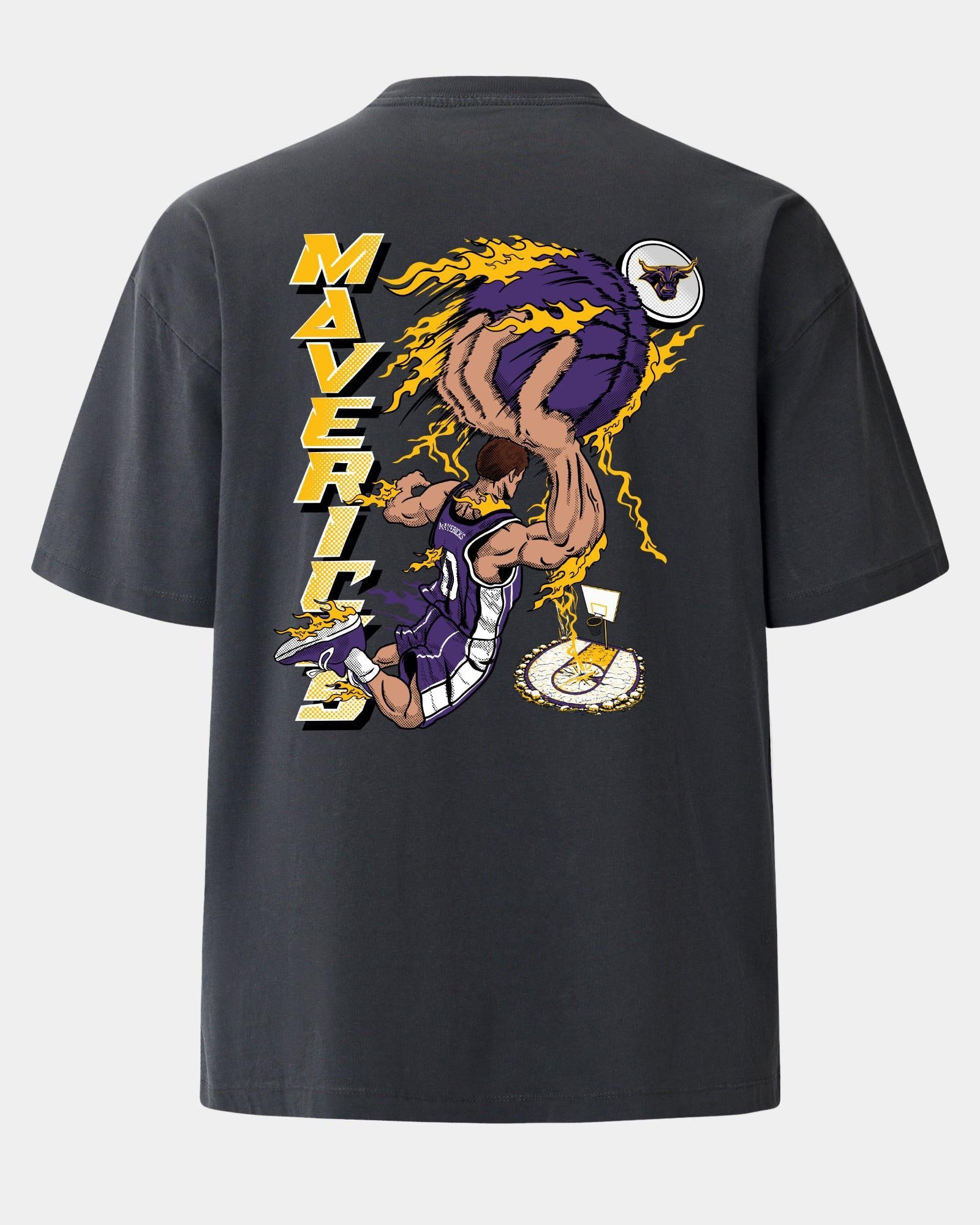 Minnesota State Slam Dunk Faze Heavyweight Tee Charcoal