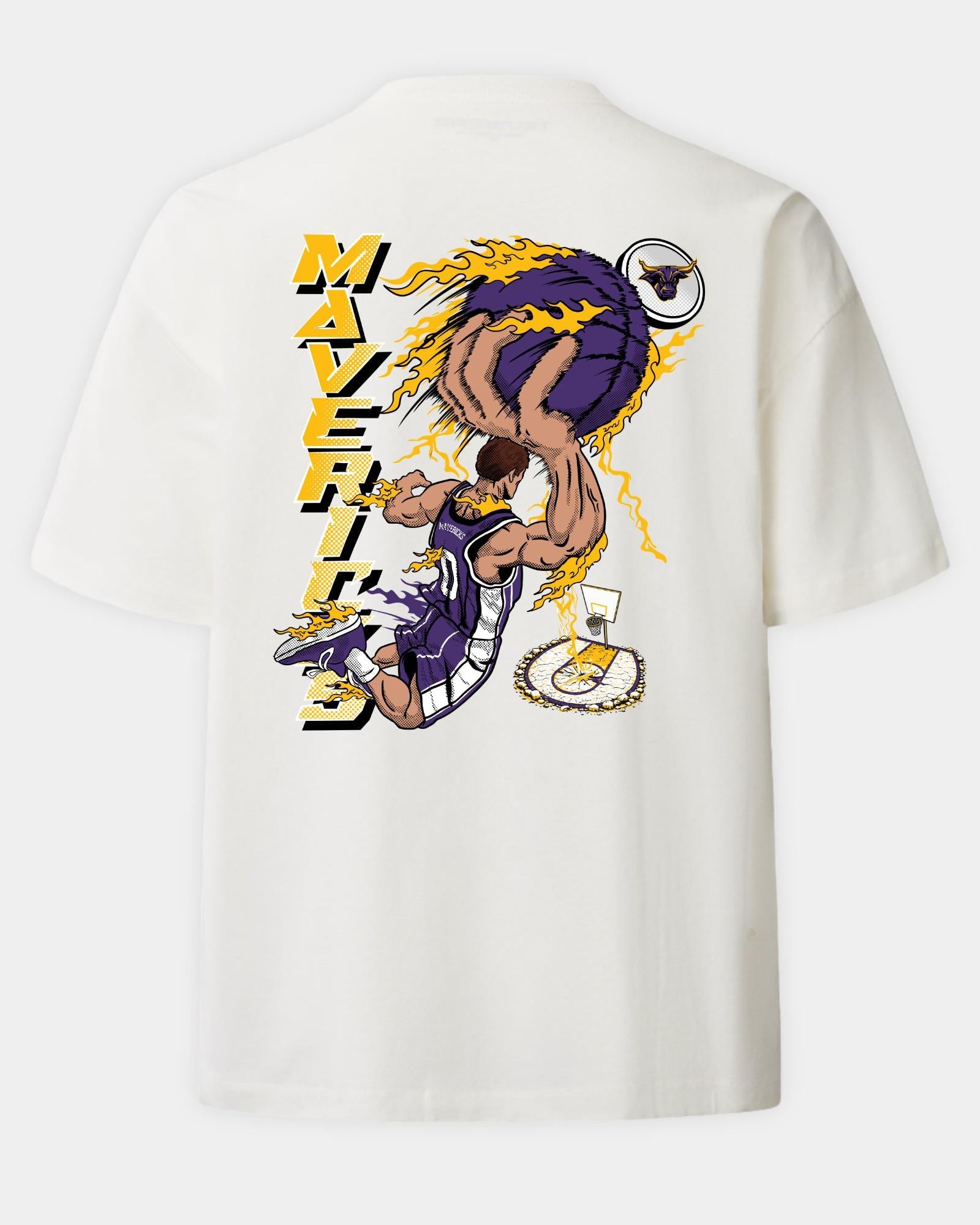 Minnesota State Slam Dunk Faze Heavyweight Tee Off White