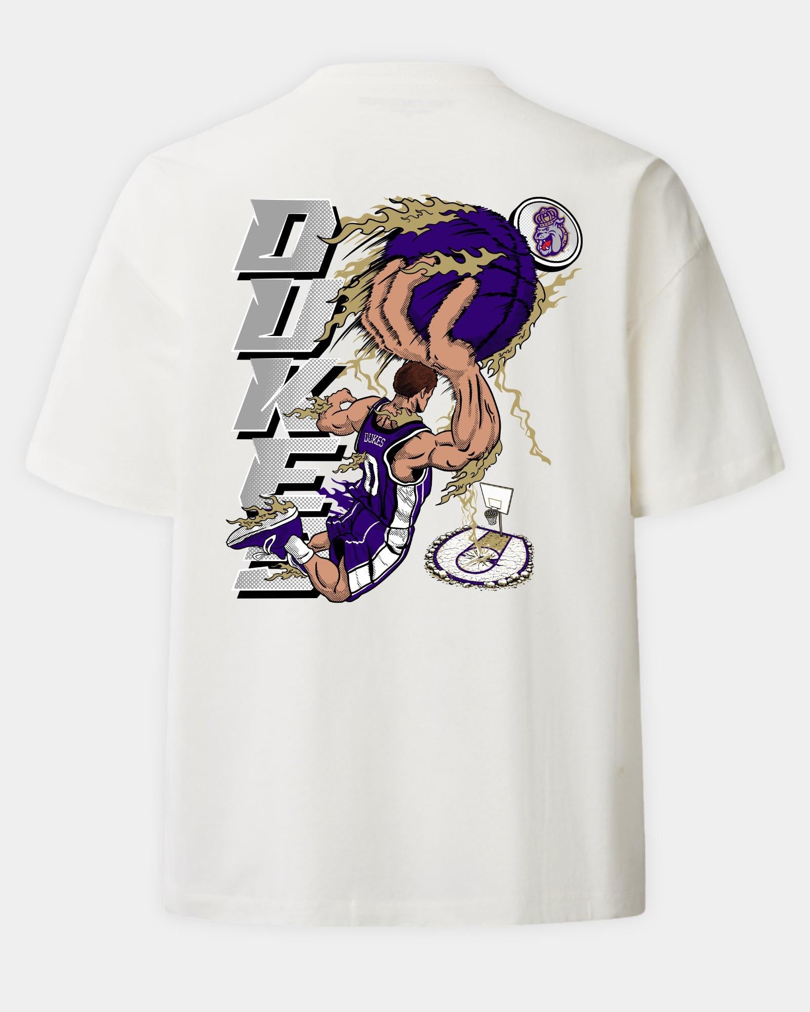 James Madison Slam Dunk Faze Heavyweight Tee Off White