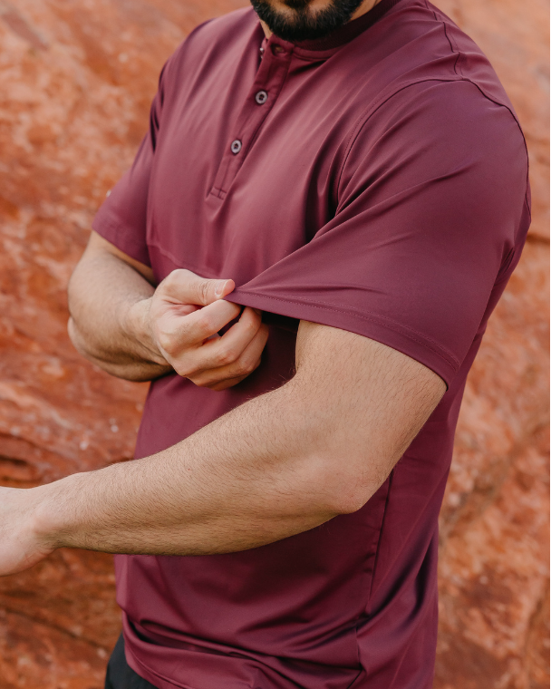 Crown Blade Polo Dark Cherry 2