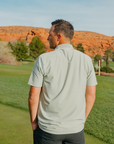 Icon Polo Slate Green Back