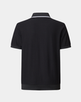 Vanguard Zip Polo Black Back