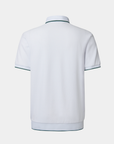 Vanguard Zip Polo White Back