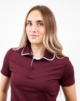 Monarch Womens Polo Dark Cherry