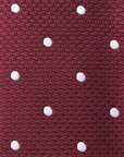 Immortal Maroon Polka-dot Tie - Maroon