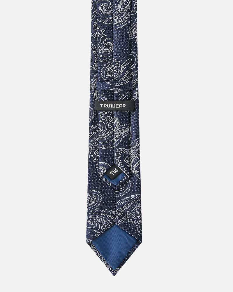 Immortal Paisley Tie Navy