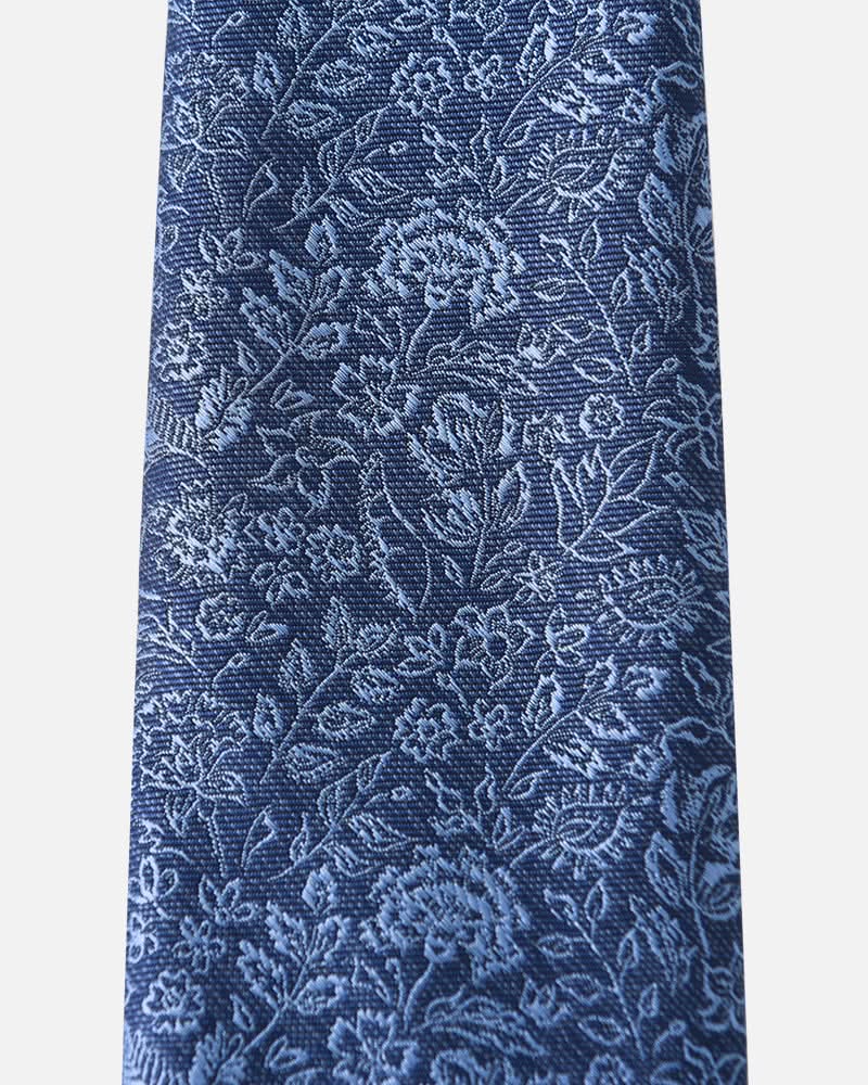 Immortal Floral Tie Navy - Navy