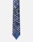 Immortal Powder Blue & Navy Striped Tie - Blue &