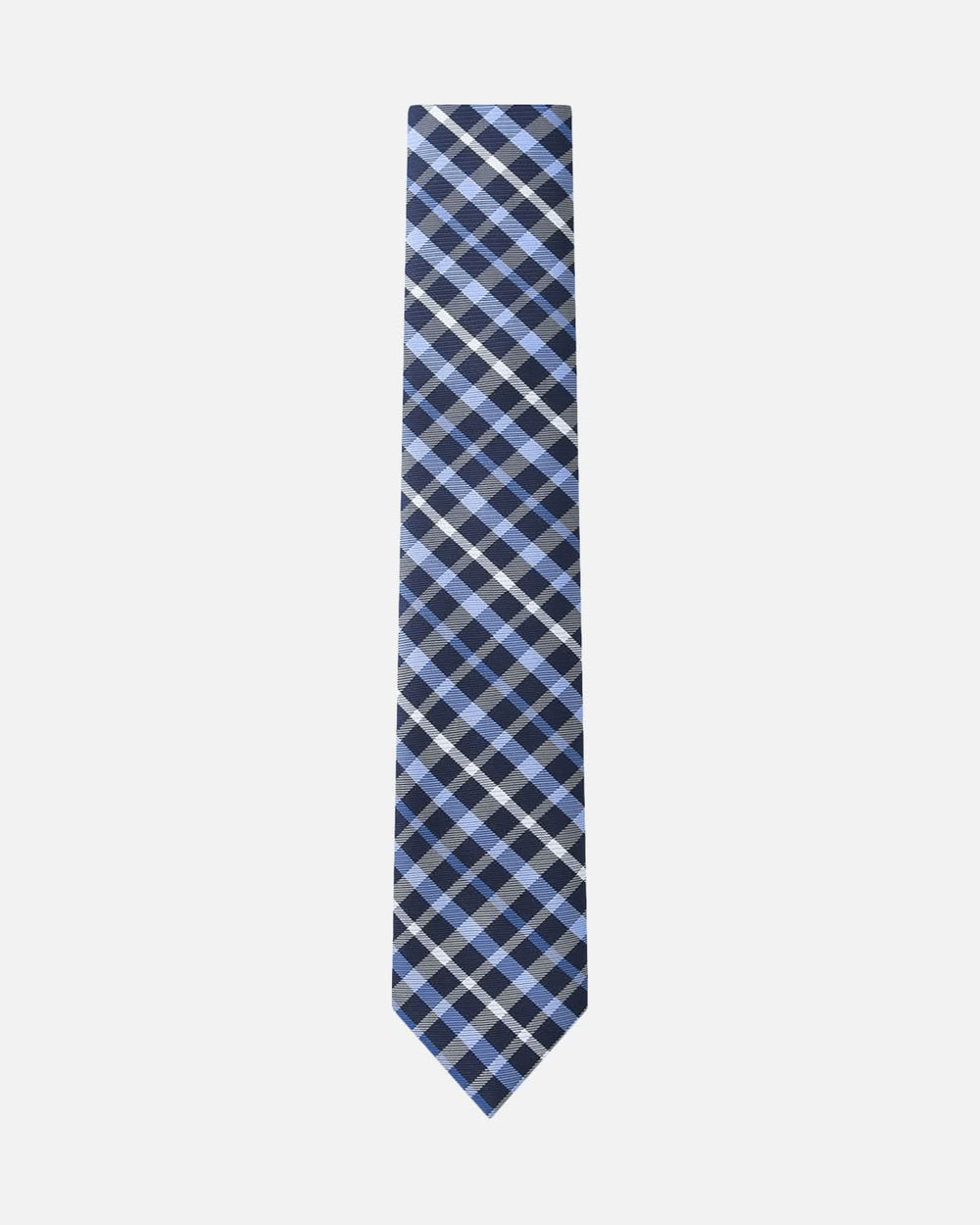 Immortal Powder Blue & Navy Striped Tie