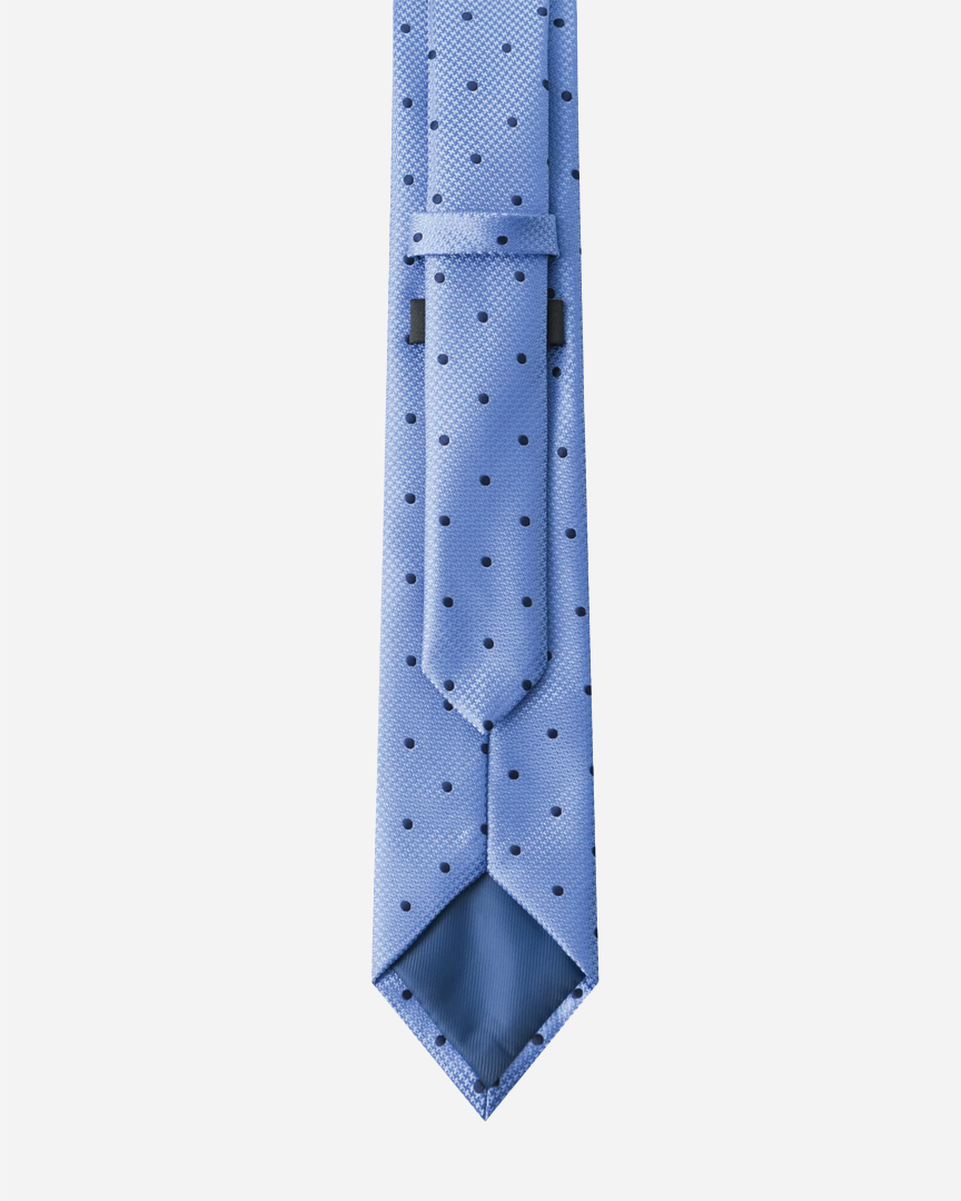 Immortal Powder Blue Polka-dot Tie - Blue