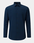 Phenom Professional Long Sleeve True Navy Dress Shirt - Navy