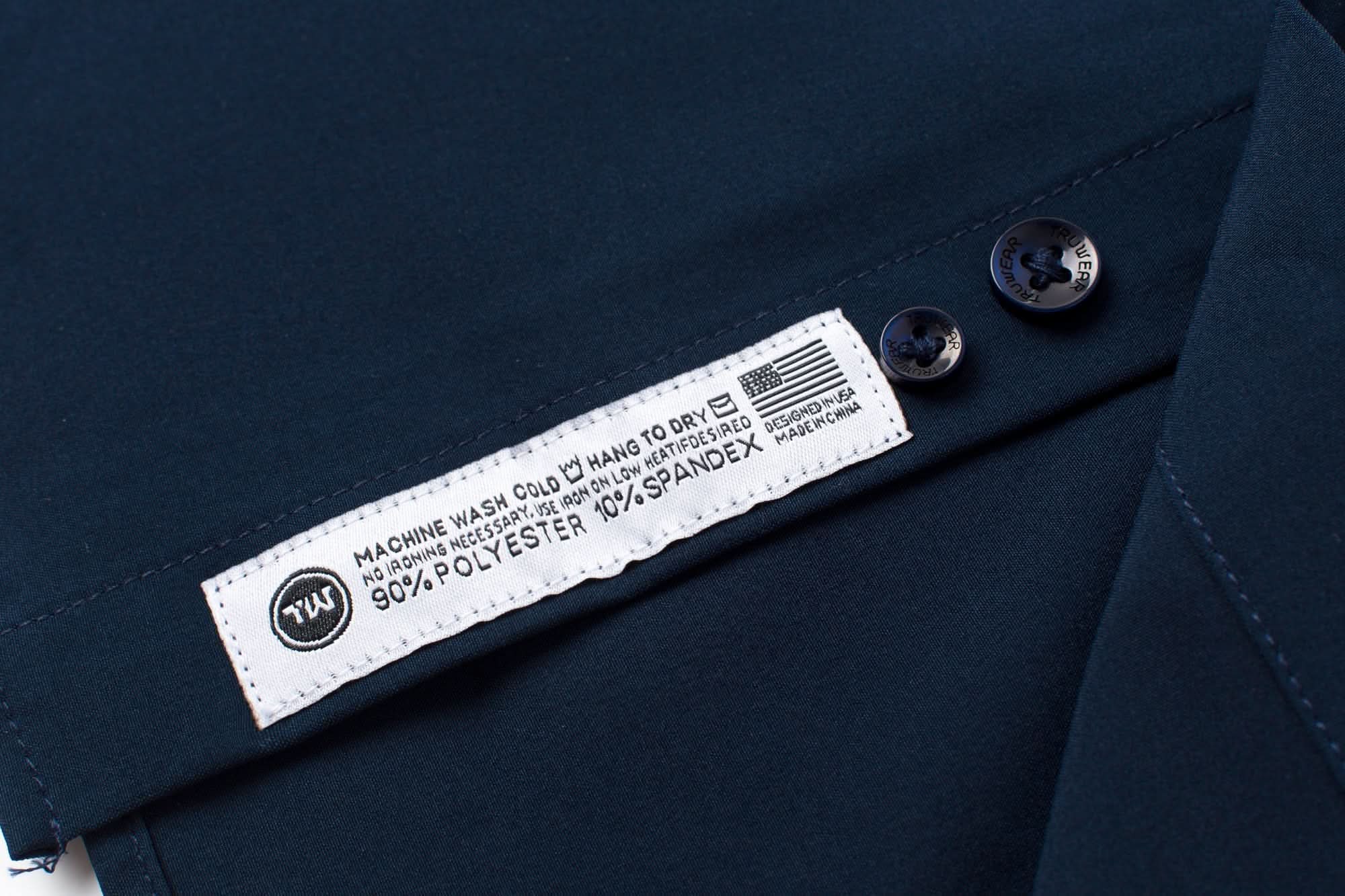 Phenom Professional Long Sleeve True Navy Dress Shirt - Navy