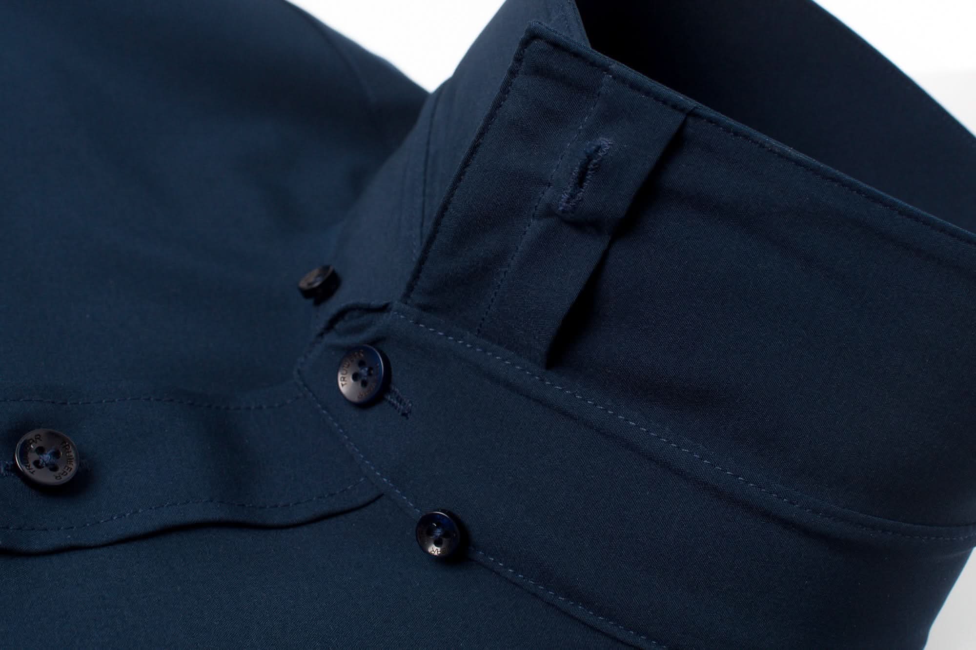 Phenom Classic True Navy Short Sleeve Dress Shirt - Navy