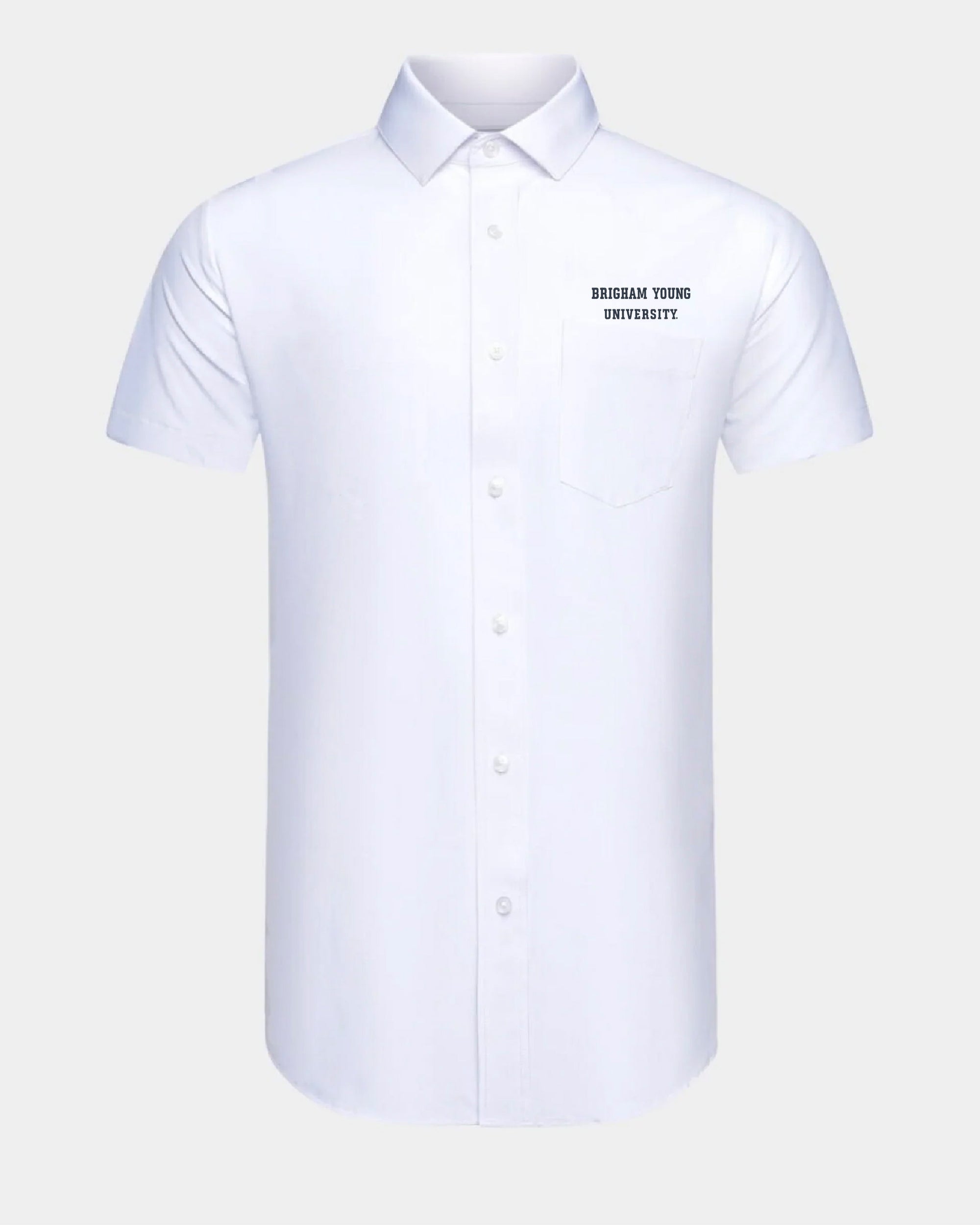 BYU Phenom Classic White Short Sleeve Dress Shirt