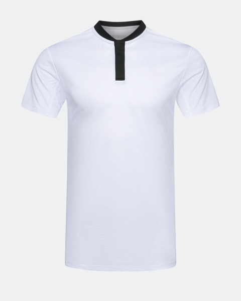 Pinnacle 2.0 Black and White Polo