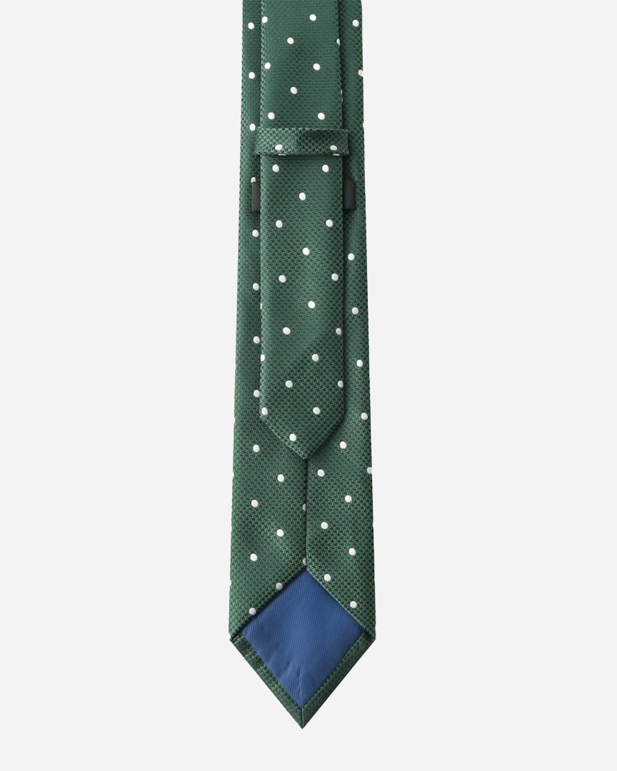 Immortal Green Polka Dot Tie - Green