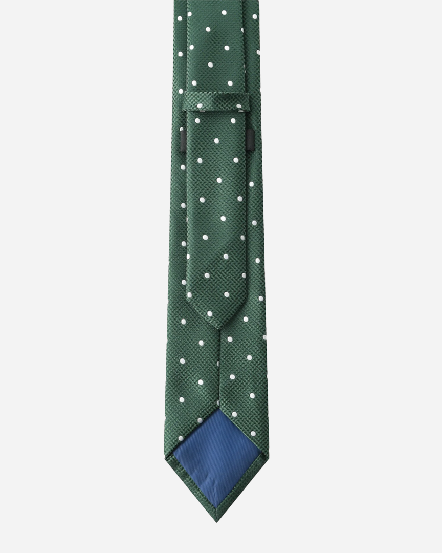 Immortal Green Polka Dot Tie