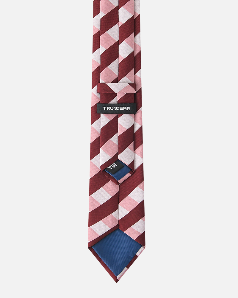 Immortal Checkered Tie Red/Maroon