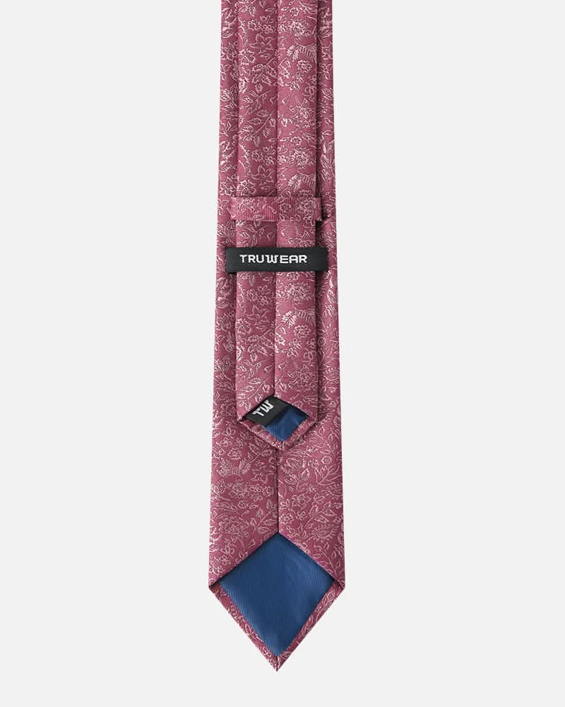 Immortal Floral Tie Mauve - Mauve