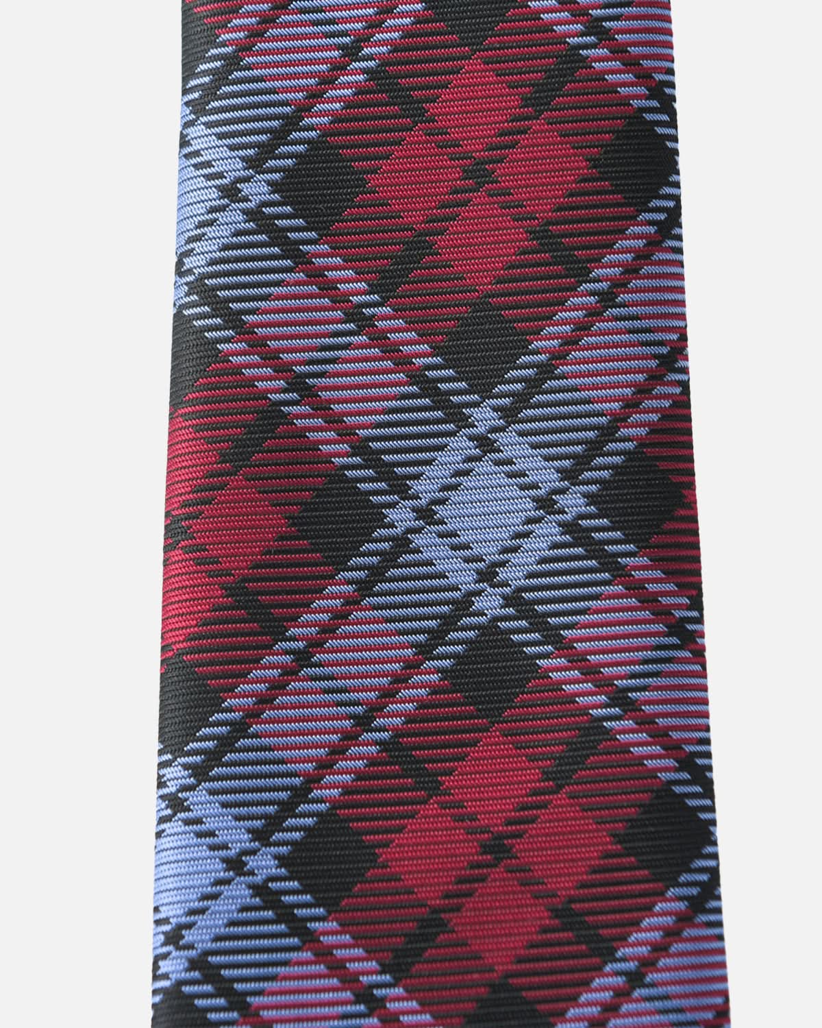 Immortal Blue Red &amp; Black Plaid Tie - Red &amp;