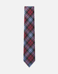 Immortal Blue Red & Black Plaid Tie - Red &