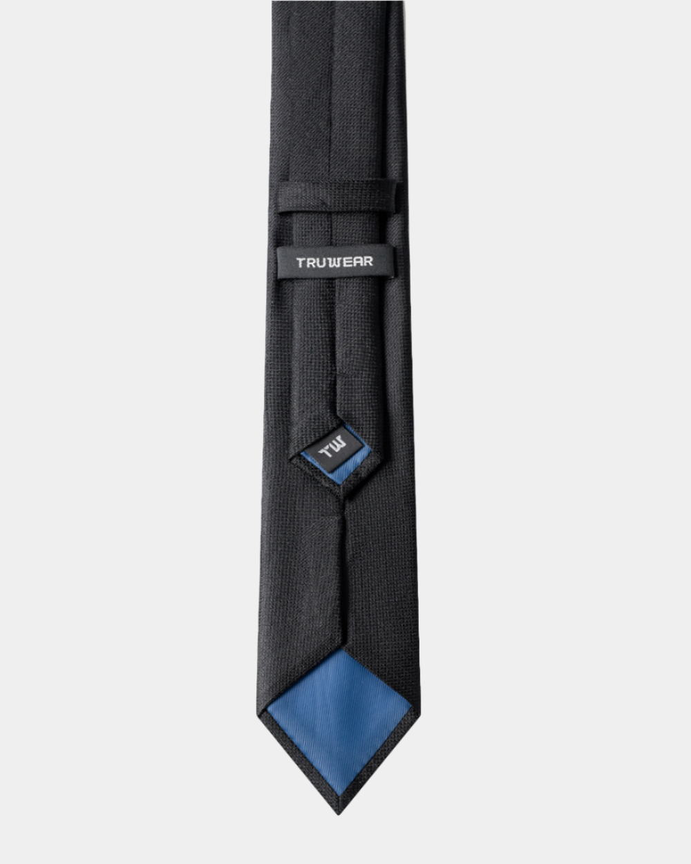 Elite Silk Tie Geometric Pattern Black - Black