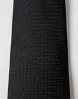 Elite Silk Tie Geometric Pattern Black - Black