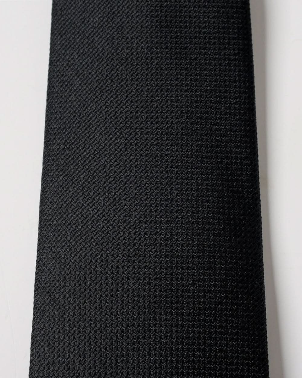 Elite Silk Tie Geometric Pattern Black - Black