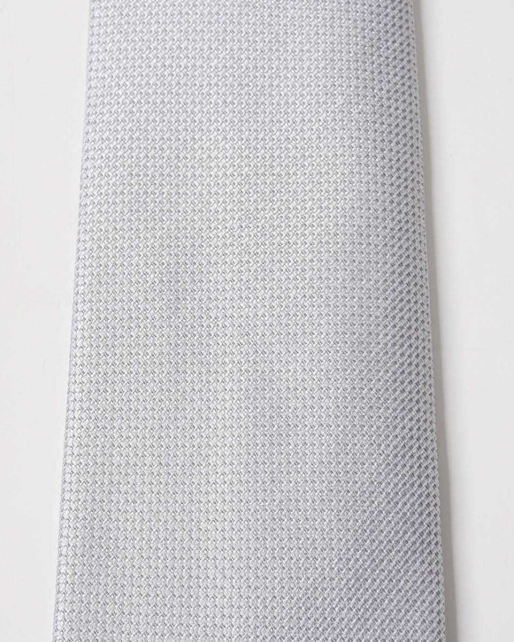 Elite Silk Tie Geometric Pattern Creme - Creme