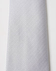 Elite Silk Tie Geometric Pattern Creme - Creme