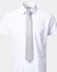 Elite Silk Tie Geometric Pattern Creme - Creme