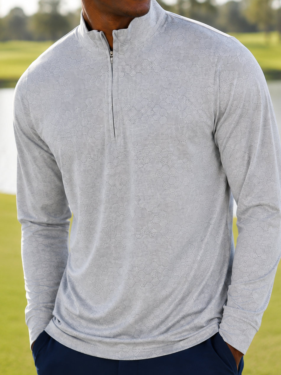Swell Q-Zip Heather Grey