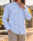 Tech Shirt T110 Light Blue Long Sleeve
