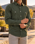 Tech Shirt T110 Forest Green Long Sleeve