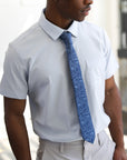 Immortal Floral Tie Navy - Navy