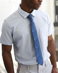 Immortal Floral Tie Navy - Navy
