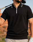 Vanguard Zip Polo Black - Black